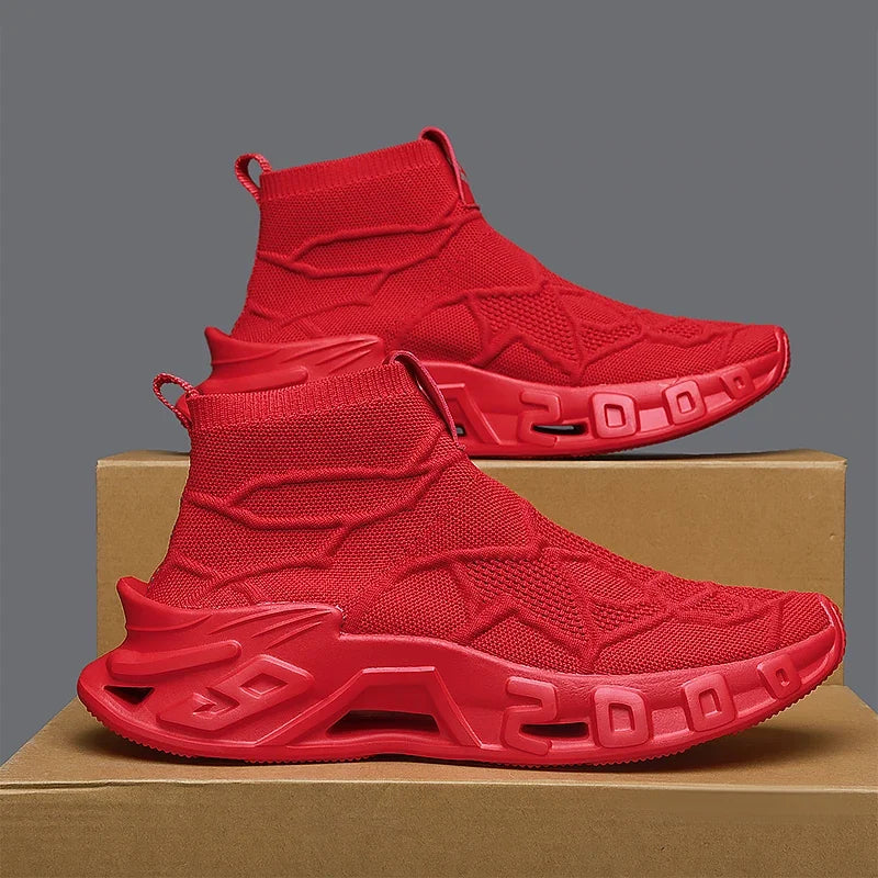 Men's Outdoor Sports Shoes - High-Top Sports Shoes Are Novel and Fashionable, Non-Slip and Durable